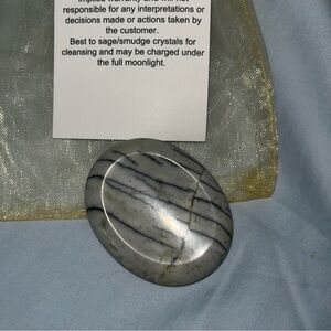 Gray and Black Striped Stone